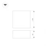 Светильник DL-GRIGLIATO-S90x90-12Вт Warm3000 BK 90 deg 230 Arlight IP40 038327(1)