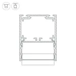 Профиль SL-LINE-4050-3L-2000 ANOD BLACK Arlight Алюминий 044670