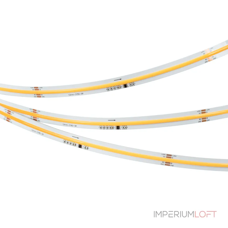 Arlight Лента SPI-COB-X378-12mm 24В Warm2700-PX63-BPT 7 В/м IP20 5м 041737