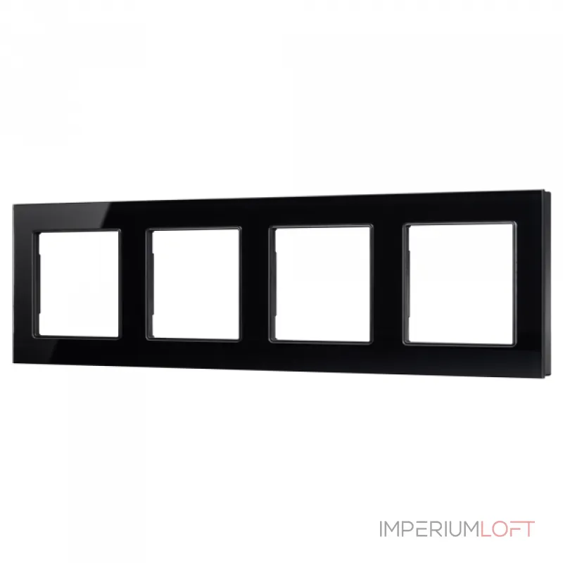 Рамка стеклянная FRM-GLARE-GS-4-BK Arlight 043803