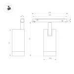 Arlight Светильник MAG-ORIENT-SPOT-R45-9Вт Warm3000 BK 24 deg 48В IP20 046863