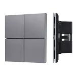 Arlight INTELLIGENT ARLIGHT Кнопочная панель KNX-304-23-IN Grey BUS Frameless IARL IP20 038366