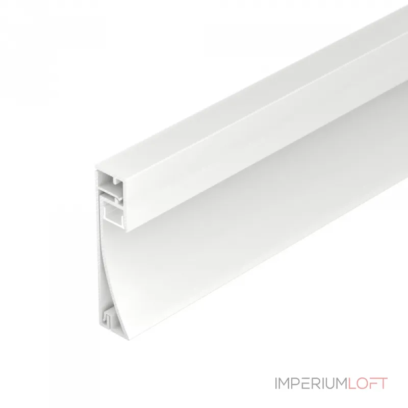 Профиль PLINTUS-H54-2000 WHITE Arlight Алюминий 045434