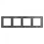 Рамка алюминиевая FRM-PRESTO-ALS-4-BK Arlight 043862