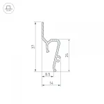 Arlight Профиль STRETCH-SHADOW-TECH-2000 BLACK A2-DELTA Алюминий 039509