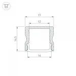 Arlight Профиль LINE-1715-2000 WHITE Алюминий 044259