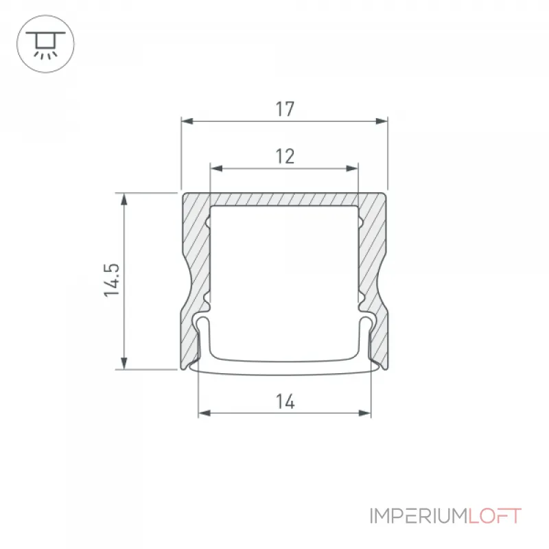 Arlight Профиль LINE-1715-2000 WHITE Алюминий 044259 Arlight Профиль LINE-1715-2000 WHITE Алюминий 044259