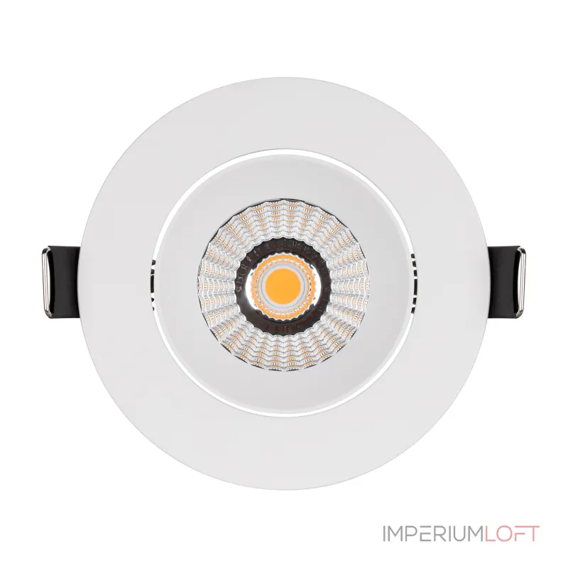 Arlight Светильник MS-ATOLL-BUILT-TURN-R94-10Вт Warm3000 WH 60 deg 230В IP54 044603