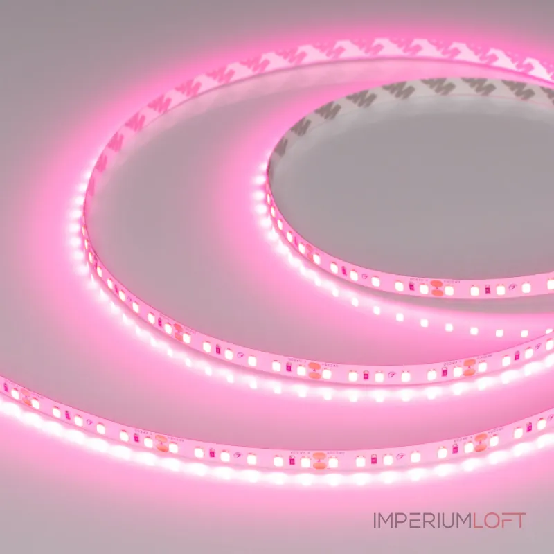 Лента RT-A120-8mm 24В Pink 9.6 В/м IP20 2835 5м Arlight 043380 Лента RT-A120-8mm 24В Pink 9.6 В/м IP20 2835 5м Arlight 043380