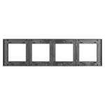 Рамка стеклянная FRM-GLARE-GS-4-BK Arlight 043803