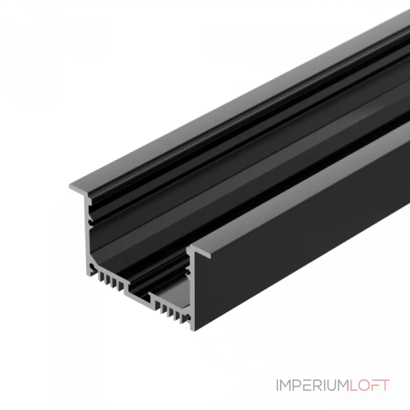 Arlight Профиль с экраном SL-LINIA62-F-2500 BLACK+OPAL Алюминий 036307