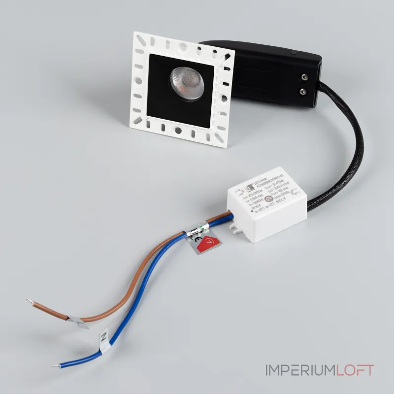 Arlight Светильник MS-RIALTO-TRIMLESS-S40x40-9Вт Warm3000 BK 36deg 230В IP20 048321