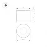 Светильник MAG-MICROCOSM-POINT-R60-5Вт Warm3000 BK 36 deg 24В Arlight IP20 043256