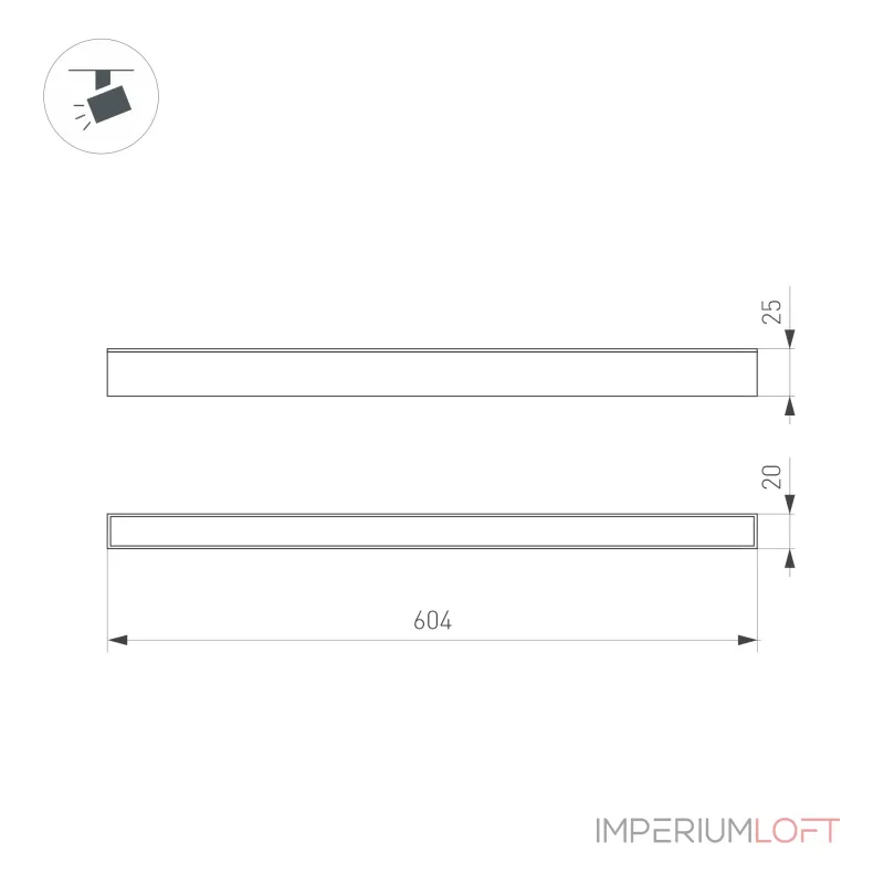 Arlight Светильник MAG-FLAT-25-L600-18Вт Warm3000 WH 100 deg 24В IP20 050058