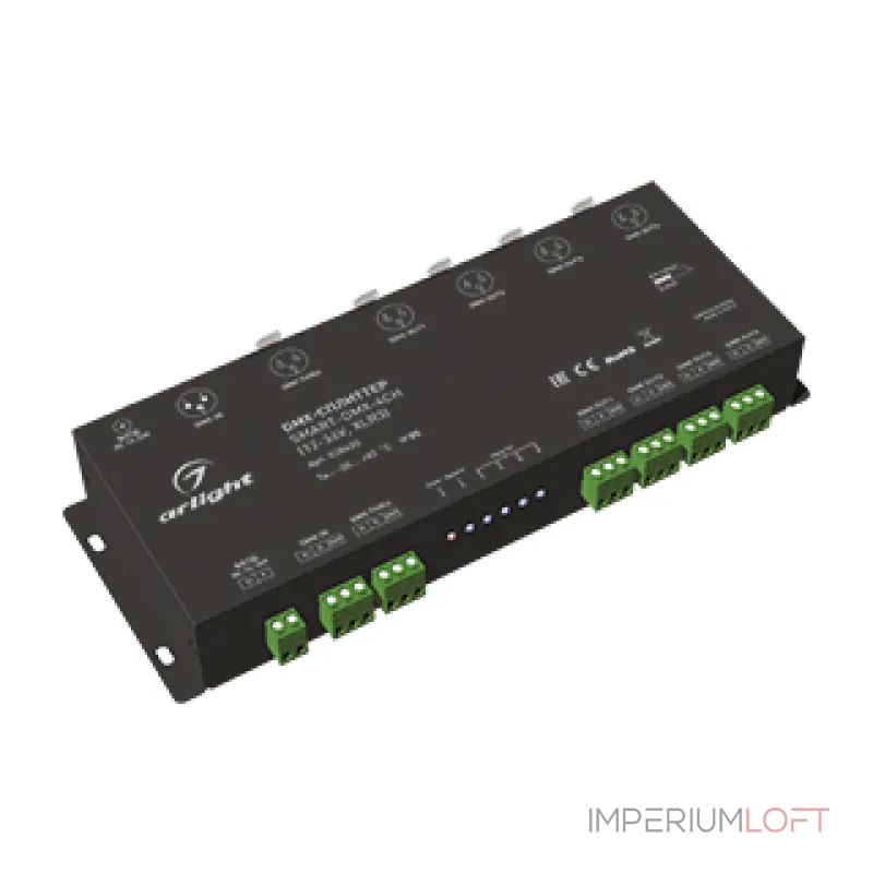 Arlight DMX-сплиттер SMART-DMX-4CH 12-36В XLR3 IP20 028435 Arlight DMX-сплиттер SMART-DMX-4CH 12-36В XLR3 IP20 028435