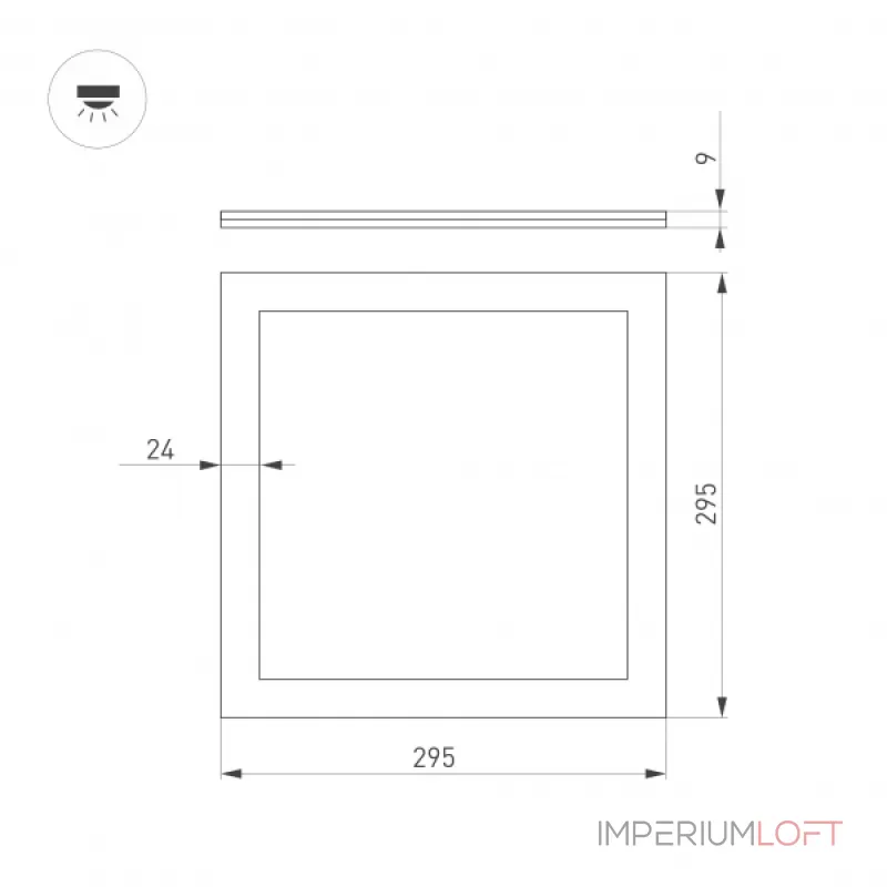 Arlight Светильник DL-INTENSO-S300x300-18Вт Warm3000 WH 120 deg CRI90 230В IP40 043551 Arlight Светильник DL-INTENSO-S300x300-18Вт Warm3000 WH 120 deg CRI90 230В IP40 043551