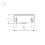 Arlight Профиль с экраном ALU-WIDE-H8-2000 ANOD+FROST Алюминий 014852