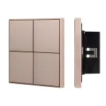 Arlight INTELLIGENT ARLIGHT Кнопочная панель KNX-304-23-IN Champagne BUS Frame IARL IP20 039669