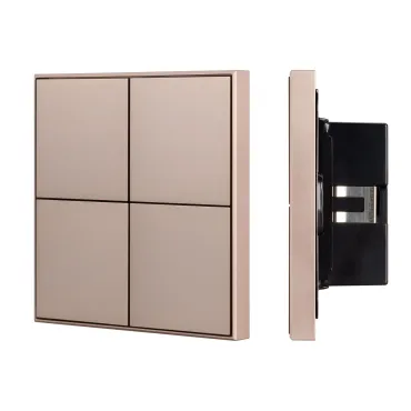 Arlight INTELLIGENT ARLIGHT Кнопочная панель KNX-304-23-IN Champagne BUS Frame IARL IP20 039669