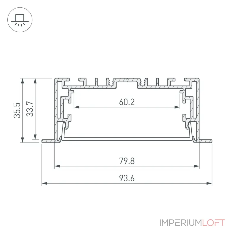 Arlight Профиль с экраном S2-LINIA94-F-2500 ANOD+OPAL Алюминий 021178(1) Arlight Профиль с экраном S2-LINIA94-F-2500 ANOD+OPAL Алюминий 021178(1)