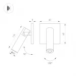 Arlight Светильник SP-READER-NB-S60x60-3Вт Warm2700 WH 20 deg 230В IP20 052949
