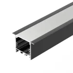 Arlight Профиль SL-LINIA49S-F-2000 ANOD BLACK Алюминий 039389