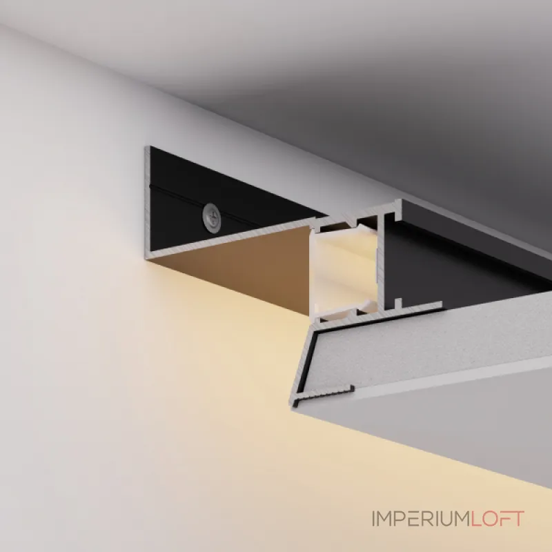 Arlight Профиль СEIL-S18-SHADOW-SIDE-3000 ANOD BLACK Алюминий 047639