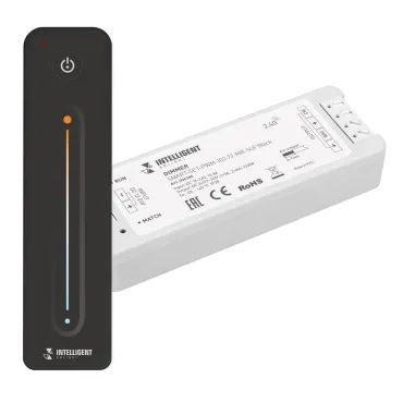 Arlight INTELLIGENT ARLIGHT Диммер SMART-SET-PWM-102-72-MIX-SUF Black 12-24В 2x5A ПДУ LINE 2.4G IARL IP20 036186
