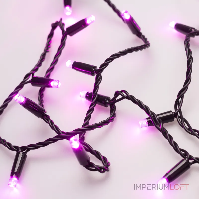 Arlight Светодиодная гирлянда ARD-STRING-CLASSIC-10000-BLACK-100LED-STD PINK 230В 7Вт Ardecoled IP65 025806 Arlight Светодиодная гирлянда ARD-STRING-CLASSIC-10000-BLACK-100LED-STD PINK 230В 7Вт Ardecoled IP65 025806