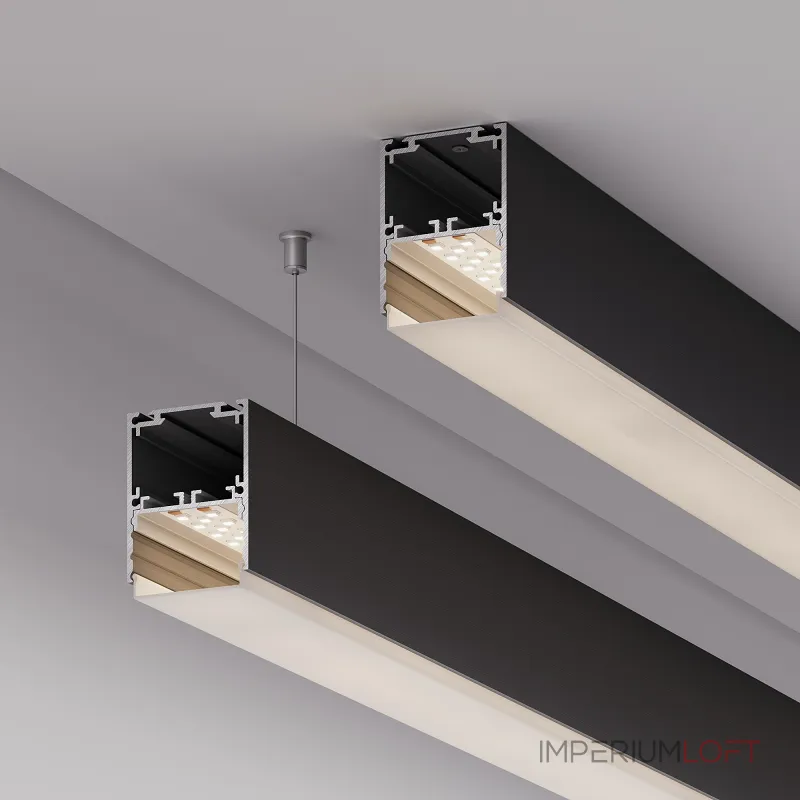Профиль SL-LINE-4050-3L-2000 ANOD BLACK Arlight Алюминий 044670