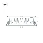 Светильник MS-MIST-BUILT-R145-15Вт Day4000 WH 110 deg 230В Arlight IP54 039062