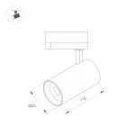 Arlight Светильник LGD-SPOT-2TR-R45-7Вт Day4000 GD 24 deg 230В IP20 042543