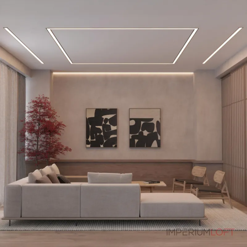 Arlight Профиль с экраном SL-LINIA62-F-2500 BLACK+OPAL Алюминий 036307