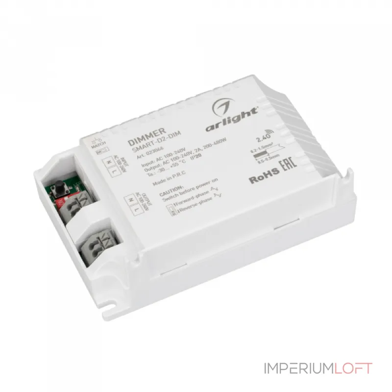 Arlight Диммер SMART-D2-DIM-SUF 230В 2A TRIAC 2.4G IP20 023066 Arlight Диммер SMART-D2-DIM-SUF 230В 2A TRIAC 2.4G IP20 023066
