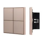 Arlight INTELLIGENT ARLIGHT Кнопочная панель KNX-304-23-IN Champagne BUS Frame IARL IP20 039669
