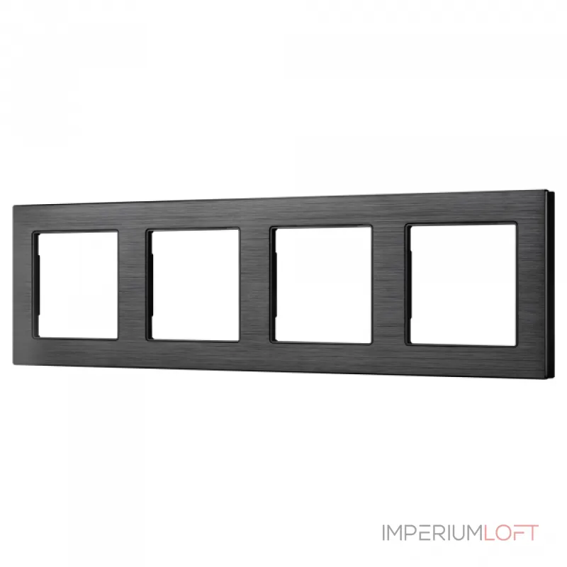 Рамка алюминиевая FRM-PRESTO-ALS-4-BK Arlight 043862