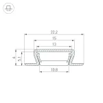 Arlight Профиль MIC-FS-3000 ANOD Алюминий 040719