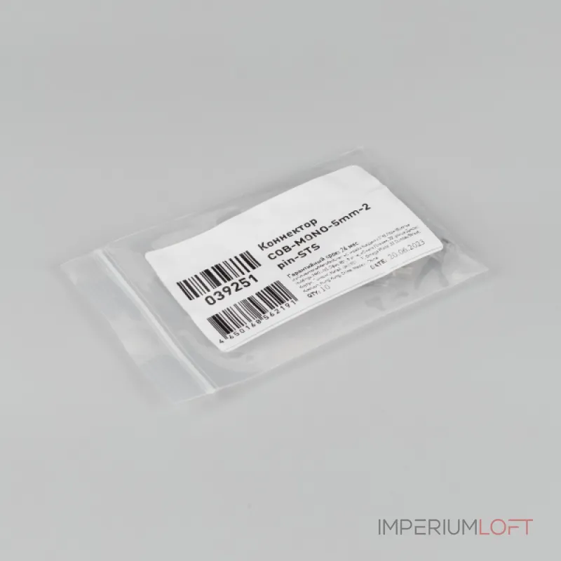 Arlight Коннектор COB-MONO-5mm-2pin-STS Лента-Лента 039251