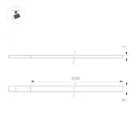 Светильник MAG-MICROCOSM-FLAT-ELASTIC-L2000-16Вт Day4000 BK 100 deg 24В Arlight IP20 043251
