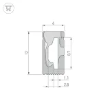 Arlight Силиконовый профиль WPH-FLEX-0612-SIDE-S8-10м BLACK Силикон 045785