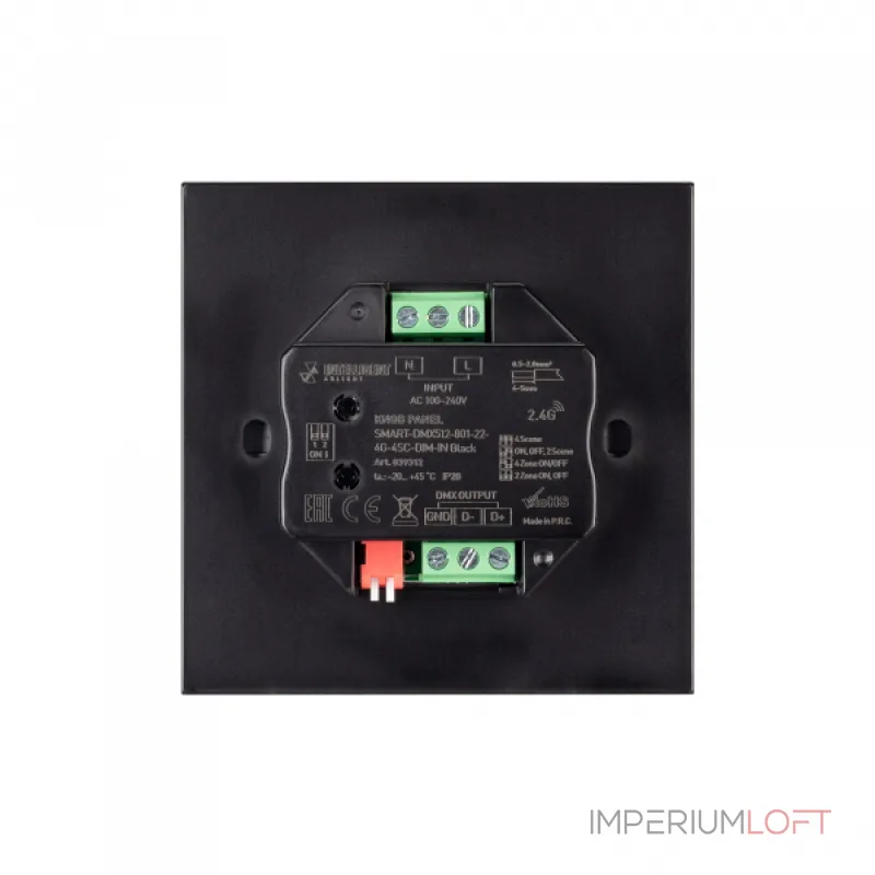 Arlight INTELLIGENT ARLIGHT Кнопочная панель SMART-DMX512-801-22-4G-4SC-DIM-IN Black 230В 2.4G IARL IP20 039312 Arlight INTELLIGENT ARLIGHT Кнопочная панель SMART-DMX512-801-22-4G-4SC-DIM-IN Black 230В 2.4G IARL IP20 039312
