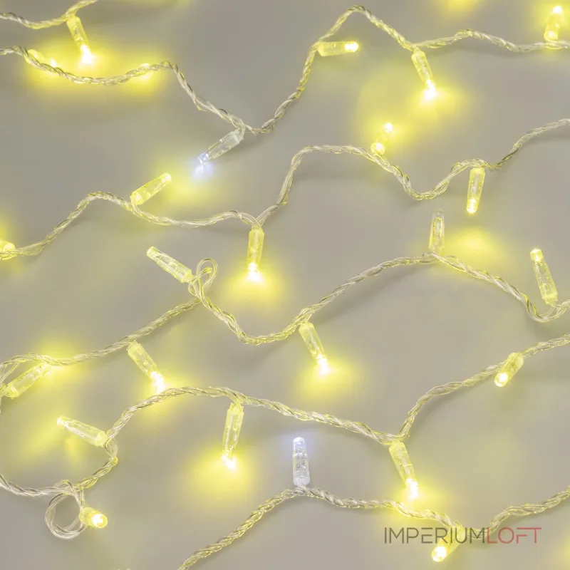 Arlight Светодиодная гирлянда ARD-STRING-CLASSIC-10000-CLEAR-100LED-FLASH Gold 230В 7Вт Ardecoled IP65 025820