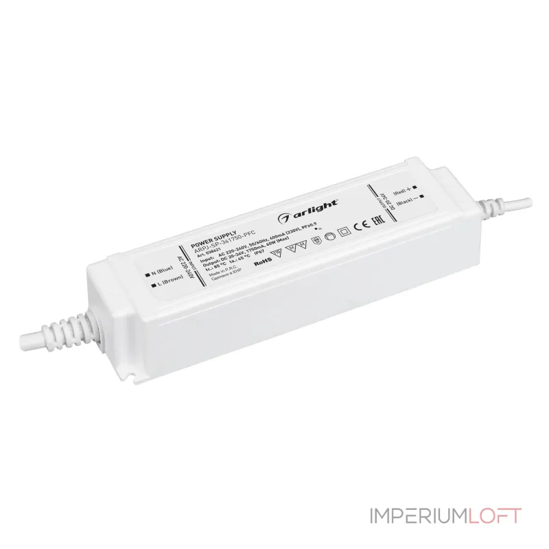 Aright Блок питания ARPJ-SP-341750-PFC 60Вт 20-34В 1.75A IP67 038621