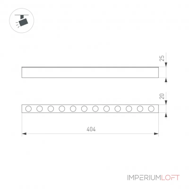 Arlight Светильник MAG-DOTS-25-L400-12Вт Day4000 WH 30 deg 24В IP20 050052