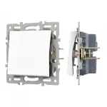 Arlight Механизм выключателя одноклавишный непроходной SWT-MK01-PL-WH 250В 16A 043710