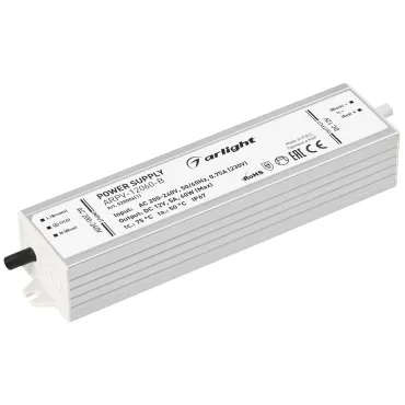 Arlight Блок питания ARPV-12060-B 12В 5.0A 60Вт IP67 020006(1) Arlight Блок питания ARPV-12060-B 12В 5.0A 60Вт IP67 020006(1)