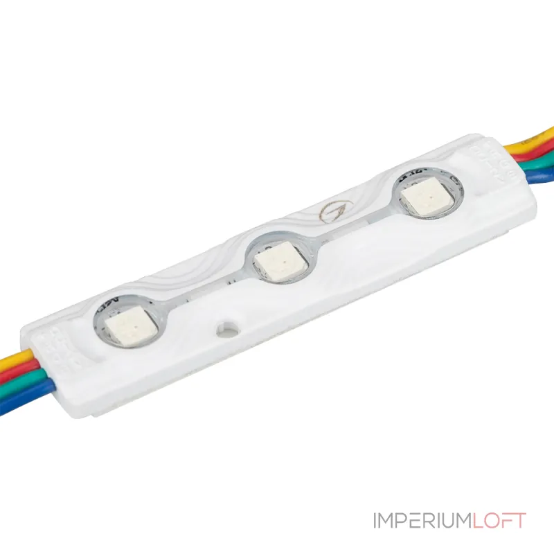 Arlight Модуль герметичный ARL-ORION-R07-12В RGB 5050 3 LED Закрытый 026540 Arlight Модуль герметичный ARL-ORION-R07-12В RGB 5050 3 LED Закрытый 026540