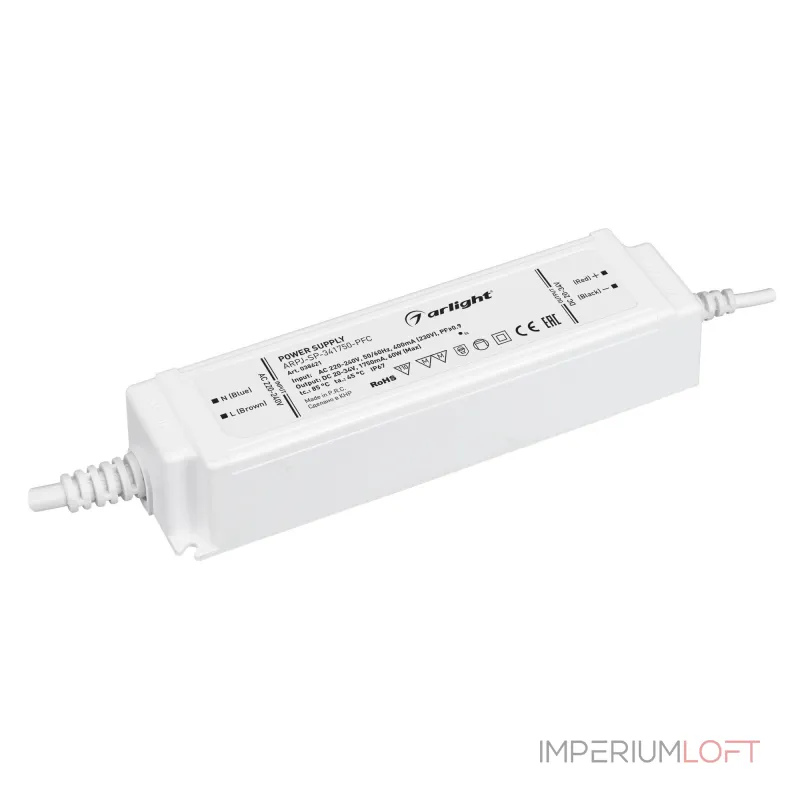 Aright Блок питания ARPJ-SP-341750-PFC 60Вт 20-34В 1.75A IP67 038621