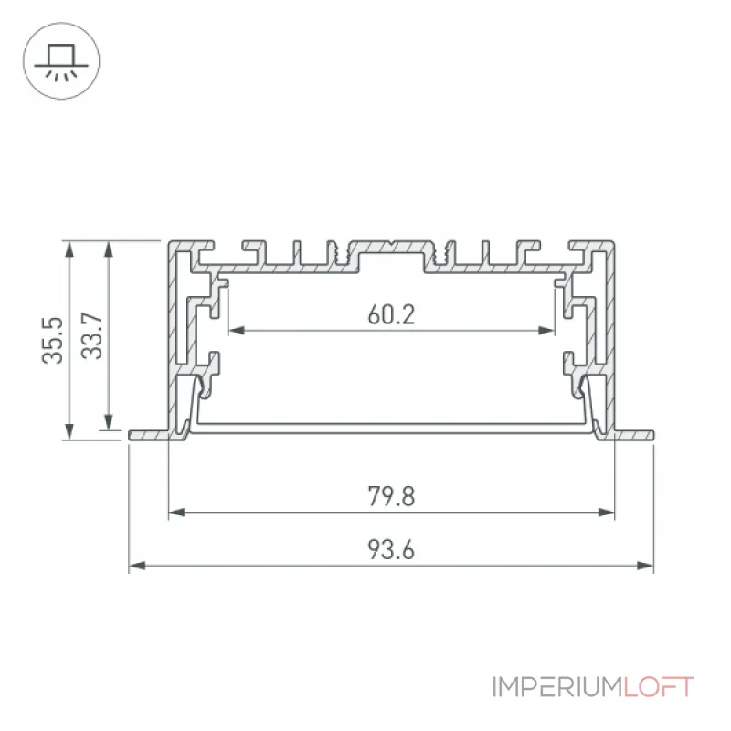 Arlight Профиль с экраном S2-LINIA94-F-2500 ANOD+OPAL Алюминий 021178(1) Arlight Профиль с экраном S2-LINIA94-F-2500 ANOD+OPAL Алюминий 021178(1)