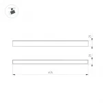 Arlight Светильник MAG-FLAT-25-L600-18Вт Warm3000 WH 100 deg 24В IP20 050058